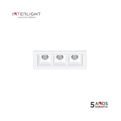 Embutido fixo 4992 Picco Home Branca 4992 9,5x4,5x3,4cm com Led Integrado 7w 2700k Bivolt