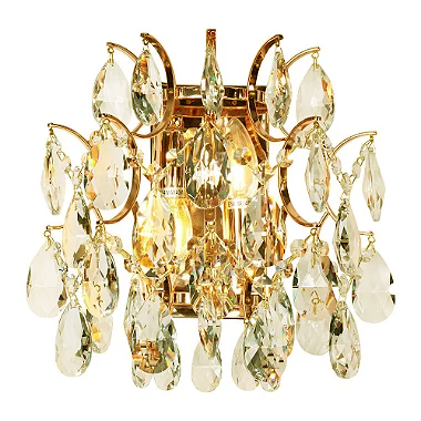 Arandela 40089 HSR Dourado 30x30cm para 2x Lampadas E-14 Bivolt