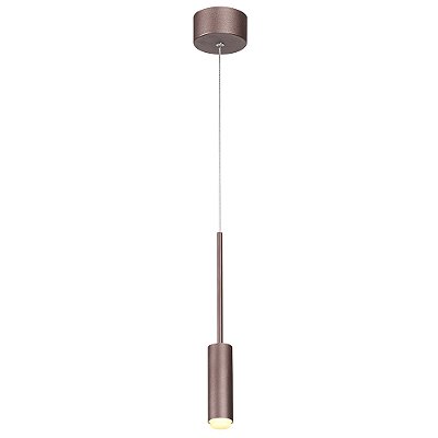 Pendente DN37776 March 4x200cm Cafe com Led Integrado 7w 3000k Bivolt