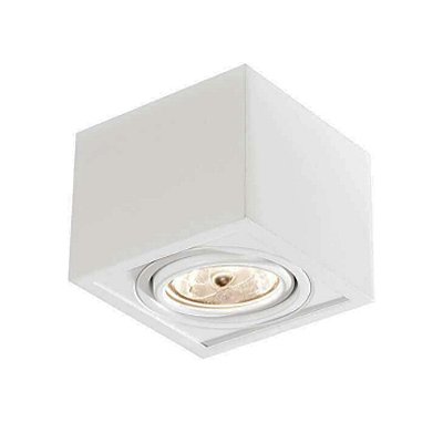 Plafon Box Recuado 4024 12x12x12cm Branco para 1x Lampada PAR20