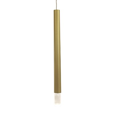 Pendente 9954 35x220cm Champanhe com Acrilico para 1 Lampada G9 Bivolt