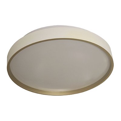 Plafon Toronto Ø33x6,5cm Branco com Led Integrado 24w 3000k Bivolt