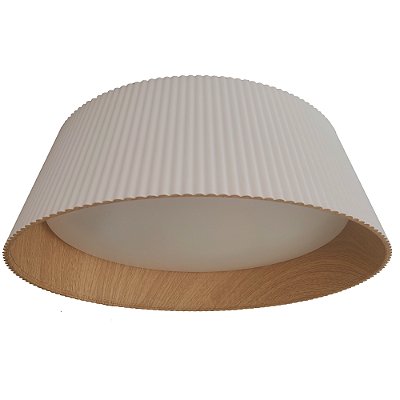 Plafon Ottawa Cereja Ø45cm Branco com Led Integrado 36w Multi Temperatura Bivolt