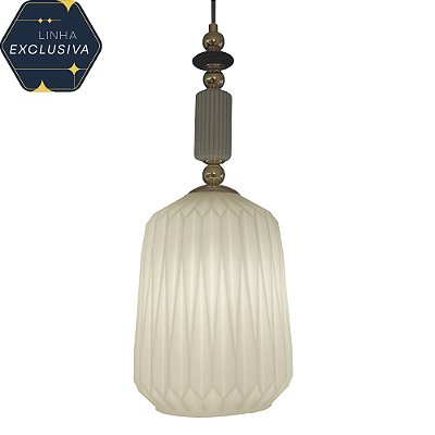 Pendente HPD7802 Ø20cm Branco para 1 Lampada E27 Bivolt