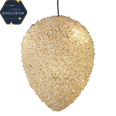 Pendente HPD8430 30x40cm Dourado para 6 Lampadas E14 Bivolt