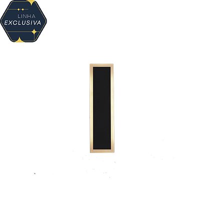 Arandela HAR9160 30cm Preta com Led Integrado 6w 3000k IP65 Bivolt