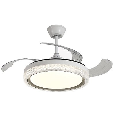 Ventilador Plafon AIR Sagita com Pa Retratil Controle Remoto e Led Integrado Multicolor
