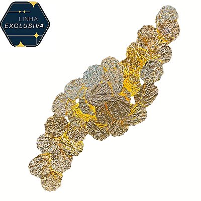 Arandela HAR9150 Folha Dourada 110 cm para 12 lampadas G9