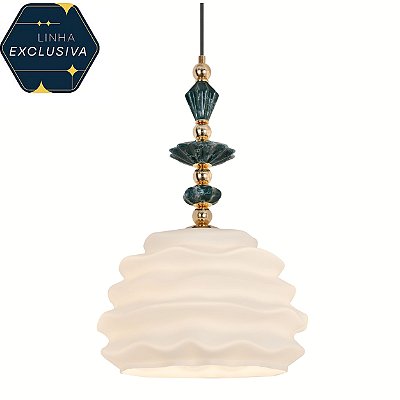 Pendente HPD7808 Ø30cm Branco para 1 Lampada E27