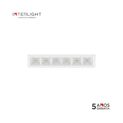 Embutido fixo 4993 Picco Home Branco 17,4x4,5x3,4cm com Led Integrado 14w 2700k Bivolt