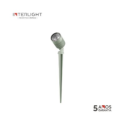 Espeto de Jardim Finco Verde Salvia 3026 25,8x6,8x5,1cm Led Integrado 6w 2700k Bivolt