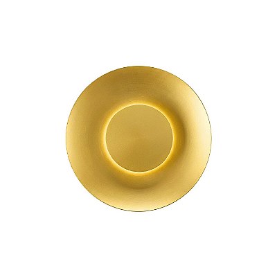 Arandela Dot 1117/24 Dourado Ono Ø24cm com Led 12w 3000k Bivolt