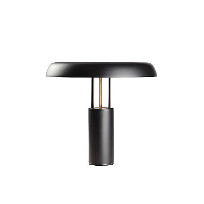 Luminária de Mesa 1228/25 Fungi Preta 23,1x24,8cm para 1 Lâmpada MR16 Bivolt