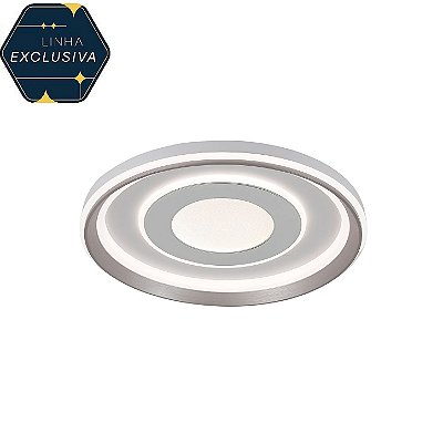 Plafon HPF5403 50cm com Led Integrada 56W Dimerizável com Controle Remoto Bivolt