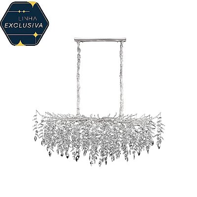 Pendente HPD9106 Cromado com Cristal 1.50 cm para 15 lâmpadas G9