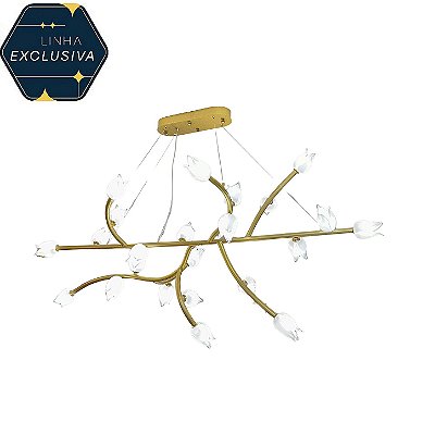 Pendente Tulipa HPD9072 1.50m com 1 Metro de Fio para 23 Lâmpadas G9