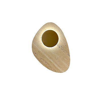Arandela 6617 Bolle Rock Organic Dourado Fosco 28,5x40 com Led 10,7w 3000k 127v