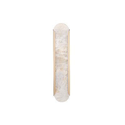 Arandela Hayla G 6701 Dourado Fosco com Pedra Onix Led 34,2w 3000k 110V