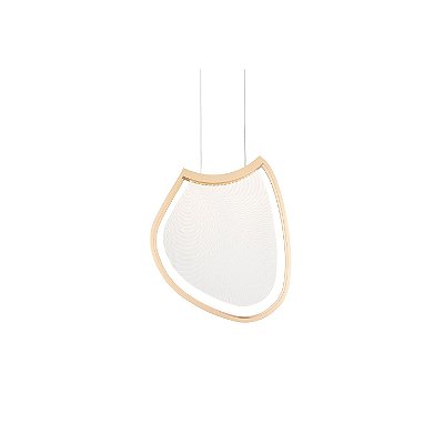 Pendente Balonê Almenara 6598 Dourado 42x43cm com Led 3,6w 3000k 110v