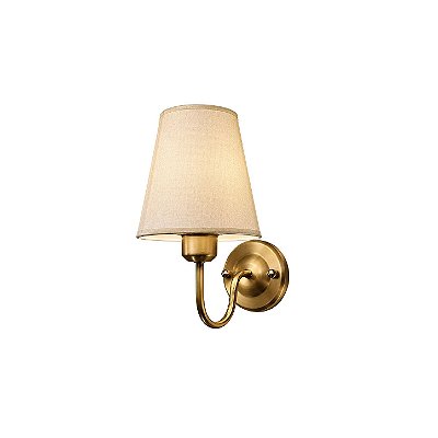 Arandela Candelabro 2601D Dourada com Cúpulas para 1 Lâmpada E27