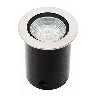 Embutido Redondo IL3927 Aco Escovado 6cm com Led integrado 4W Bivolt