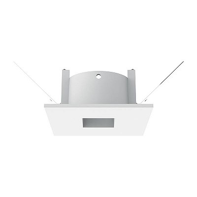 Embutido Quadrado IL0097 Branco 3x6x6cm para 1 Lampada Mini Dicroica / GZ