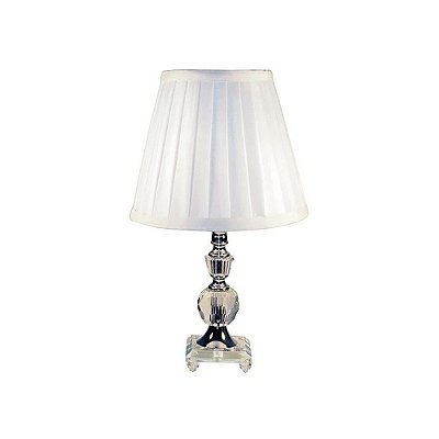 Abajur Cristal 111 com Cupula para Lampada E27 20cm