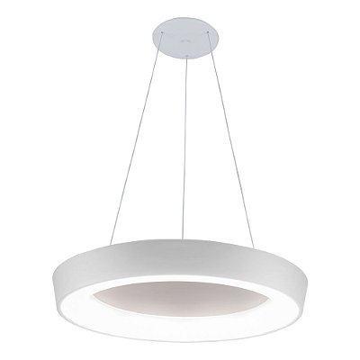 Pendente Apollo 587 60x8,5cm Branco com Led Integrado 33,6w 3000k Bivolt