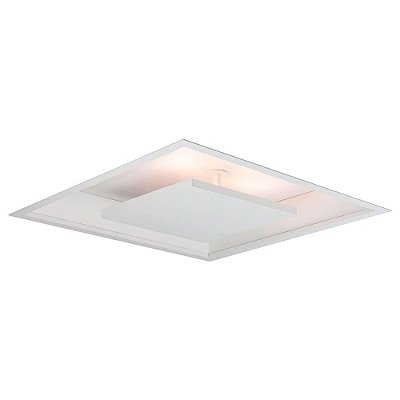 Embutido 542 Quadrado Branco 62x62cm com Led Integrado 25,5w 3000k Bivolt