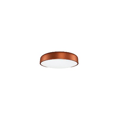 Plafon Redondo 160 Ø29x9cm Cobre para 2 Lâmpadas E27 Bivolt