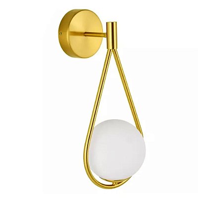 Arandela 820/1 Gota Dourado 43x17x16cm para 1 Lampada G9 Bivolt