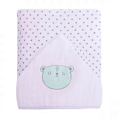 Toalhão de Banho soft Premium Bordada Com Capuz 105x85cm 0927 - Papi