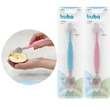 Colher 2 em 1 Pontas Silicone e Inox - Buba