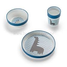 Kit alimentação prato fundo prato raso e copo 3 pçs - Multikids
