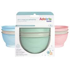 Kit 3 Tigelas Infantis 0789 - Adoleta