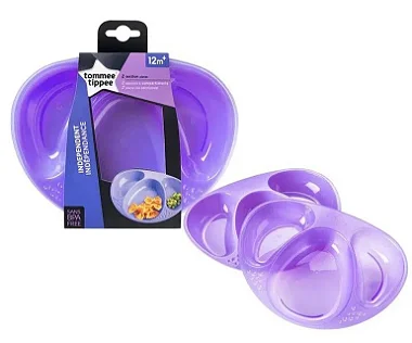 Kit 2 Pratinhos Com Divisórias 530221 - Tommee Tippee