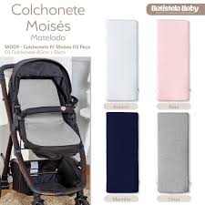 Colchonete Para Moises e Carrinho Matelado 80 x 32 x 4 cm M009 - Batistela