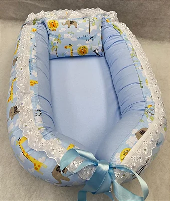 Ninho Redutor Premium Com Almofada 55 x 72 cm Reino Animal 2191 - Mariana Baby