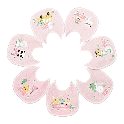 Babador Semaninha Felpudo  e Plastif. 20x19cm Com 7Un.  0932 - Papi