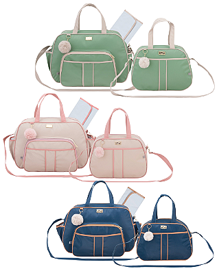 Bolsa Maternidade Classic Kit 3 Pçs 0884 - Espera feliz