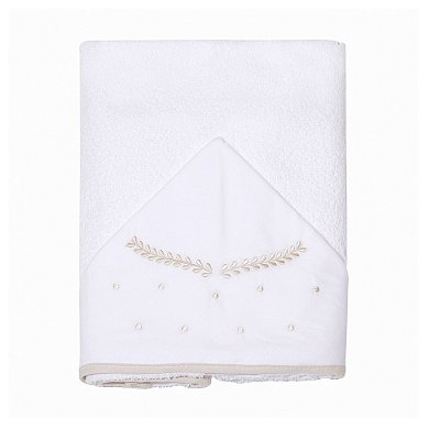 Toalha de Banho Felpuda Bord. Com Capuz 90 x 80 cm 100% Alg. 3185 - Mami Papi