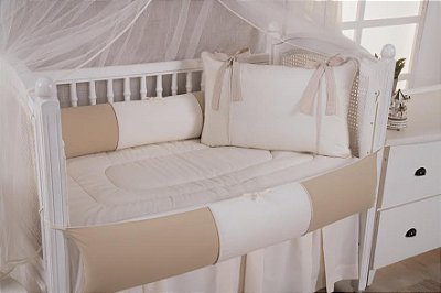 Kit Berço Luxo Delicatt 2054 100% Alg. 9 Pçs - Mariana Baby