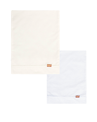 Fronha Para Travesseiro de Bebê 2 Pçs 100% Alg. 40 x 30 Cm D079 - Batistela