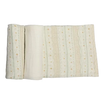 Cueiro Swaddle Encantos Com Bainha 3 Un. Soft 85 x 75 Cm 1418 - Papi
