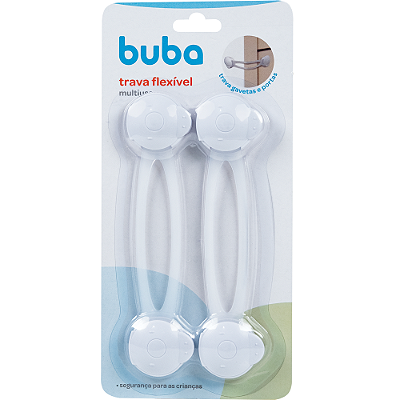 Kit 2 travas de segurança flexíveis multiuso para móveis - Buba