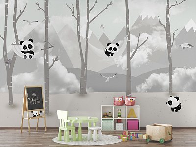 Papel de Parede Infantil de Coalas nas Montanhas