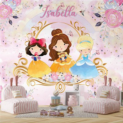 Papel de Parede Infantil Princesas