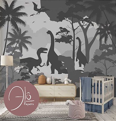 Adesivo de Parede Infantil Dinossauros Baby - Modelo Exclusivo