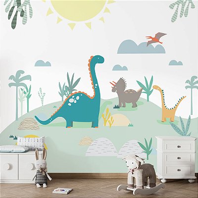 Papel de Parede Infantil Dinossauros AL 11