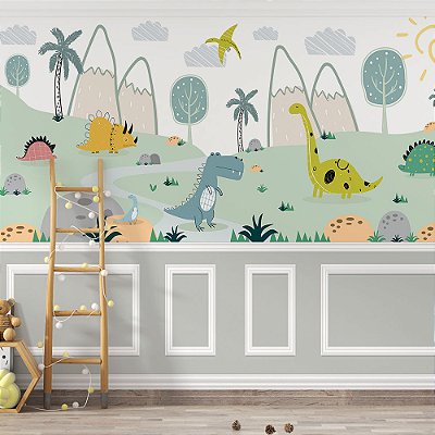 Papel de Parede Infantil Dinossauros AL 12